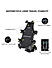 4-Sided Grip Mobile Holder Mount - Black