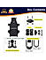 4-Sided Grip Mobile Holder Mount - Black