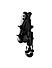4-Sided Grip Mobile Holder Mount - Black