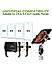 Claw with Jaw Grip Aluminium Mobile Holder with Charger - Black
