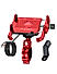 Claw with Jaw Grip Aluminium Mobile Holder with Charger - Red