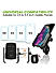 Jaw Grip Mobile Holder with 15W Wireless Charger - Black
