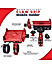 Claw Grip Aluminium Mobile Holder Mount with Charger - Red