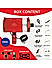 Claw Grip Aluminium Mobile Holder Mount with Charger - Red