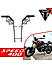 Fog Light Mount for TRIUMPH SPEED 400 - Black