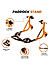 Dismantable Rear Paddock Stand with 360 Rotation- Black + Orange - (Bike Wt upto: 280 kgs)