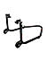 Non-Dismantable Standard Rear Paddock Stand without Skate Wheels - Black - (Bike Wt upto: 250 kgs)