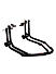 Non-Dismantable Standard Rear Paddock Stand without Skate Wheels - Black - (Bike Wt upto: 250 kgs)