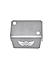 FRONT FLUID RESERVOIR COVER - Silver for Royal Enfield - CONTINENTAL GT