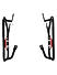 SADDLE STAY (PAIR) - Black/Red for Royal Enfield - CONTINENTAL GT