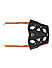 Extended Top Rack with Plate for KTM DUKE 390/250 Gen 3 - Black/Orange