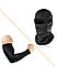 Arm Sleeve and Face Mask Combo, Pack of 2, Black)