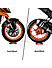 Medium Groller - Paddock Stand Replacement - Orange - (Bike Wt upto : 220 kgs)