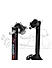 Non-Dismantable Standard Rear Paddock Stand with Skate Wheels - Black - (Bike Wt upto: 250 kgs)