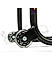 Non-Dismantable Standard Rear Paddock Stand with Skate Wheels - Black - (Bike Wt upto: 250 kgs)