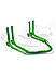 Non-Dismantable Standard Rear Paddock Stand with Skate Wheels - Green - (Bike Wt upto: 250 kgs)