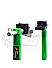 Non-Dismantable Standard Rear Paddock Stand with Skate Wheels - Green - (Bike Wt upto: 250 kgs)