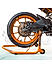Non-Dismantable Classic Rear Paddock Stand without Skate Wheels - Orange - (Bike Wt upto: 350 kgs)