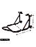 Dismantable Rear Paddock Stand with Skate Wheels - Black - (Bike Wt upto: 450 kgs)