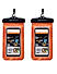 Universal Waterproof Mobile Pouch (Pack of 2) - iPhone, Samsung, Pixel, Mi, Oneplus, Realme up to 7.0 inch - Orange