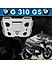 Top Rack Plate for BMW G310 GS Silver