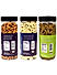 Wonderland Foods - Dry Fruits Raw California Almonds, Raw Cashews, Raisins Combo Pack 1.5Kg (500g X 3) Re-Usable Jar | High in Fiber & Boost Immunity