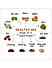 Wonderland Foods - Healthy Mix 200g Re-Useable Jar | 10 in 1 Trail Mixes | Cranberries, Blueberries, Chia Seeds, Pumpkin Seeds, Figs, Dried Kiwi, Almonds, Cashews, Raisins, Walnut Kernels