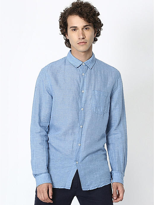 Linen Blue Shirt
