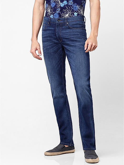 Men's Indigo Straight Fit Jeans