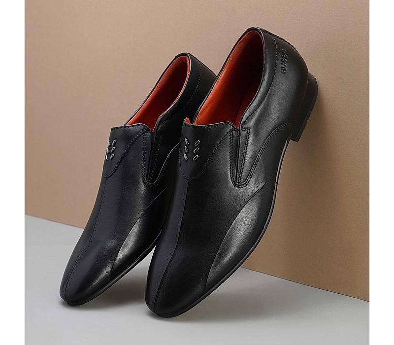 The Tera Black Men Occasion Slip-on Ruosh