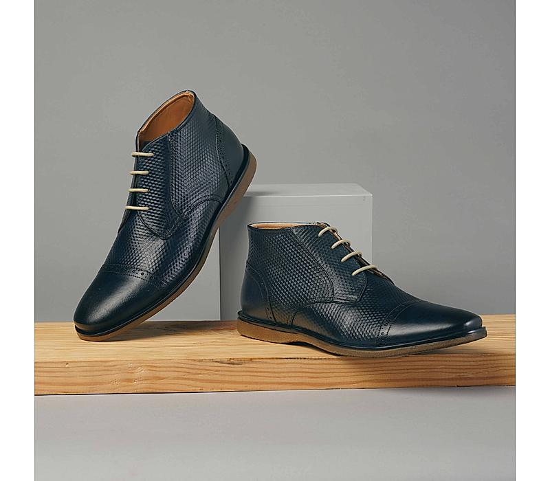 The Venice Navy Men Ankle chukka boot Ruosh