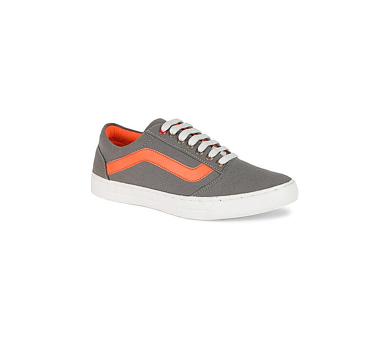 Lazard Grey Canvas Shoe for Men