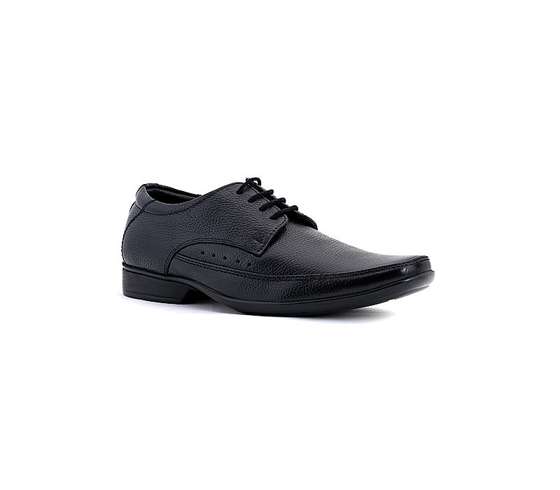 British Walkers Black Leather Derby Formal Shoe for Men