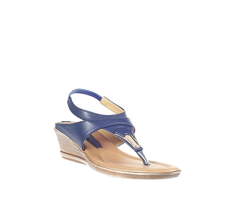 Khadim Blue Heel Sandal for Women