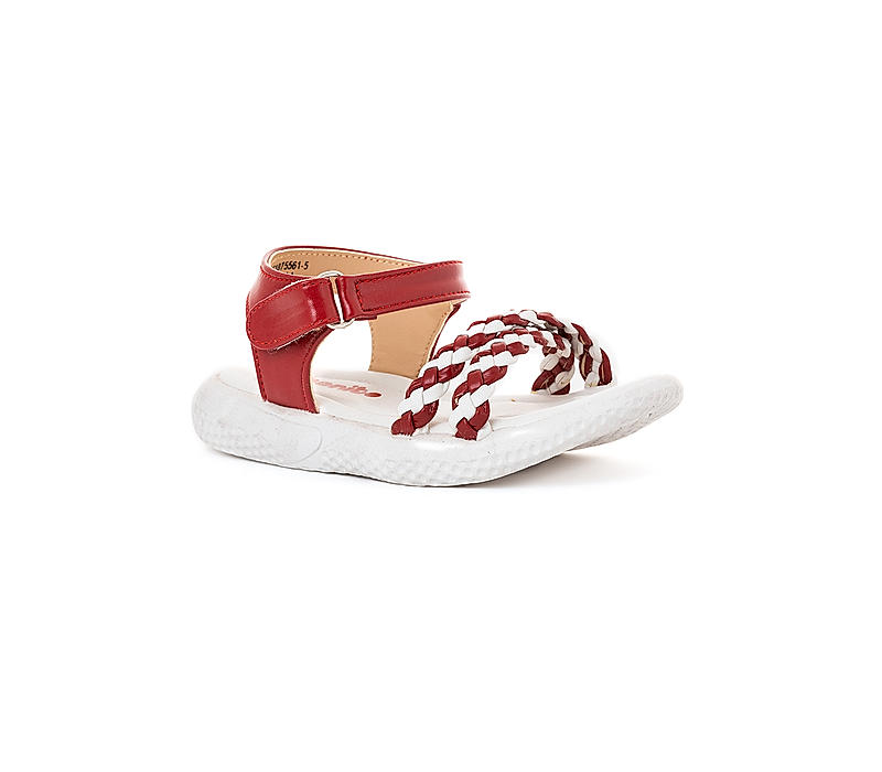 Bonito Maroon Flat Sandal for Girls (2-4.5 yrs)