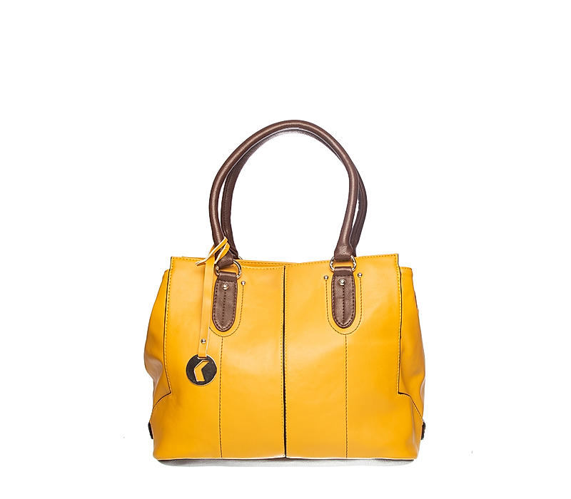 Khadim Women Yellow Handbag