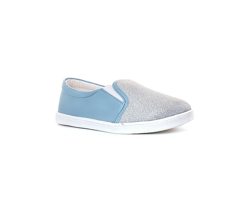 Adrianna Blue Slip On Casual Shoe for Girls (4.5-12 yrs)