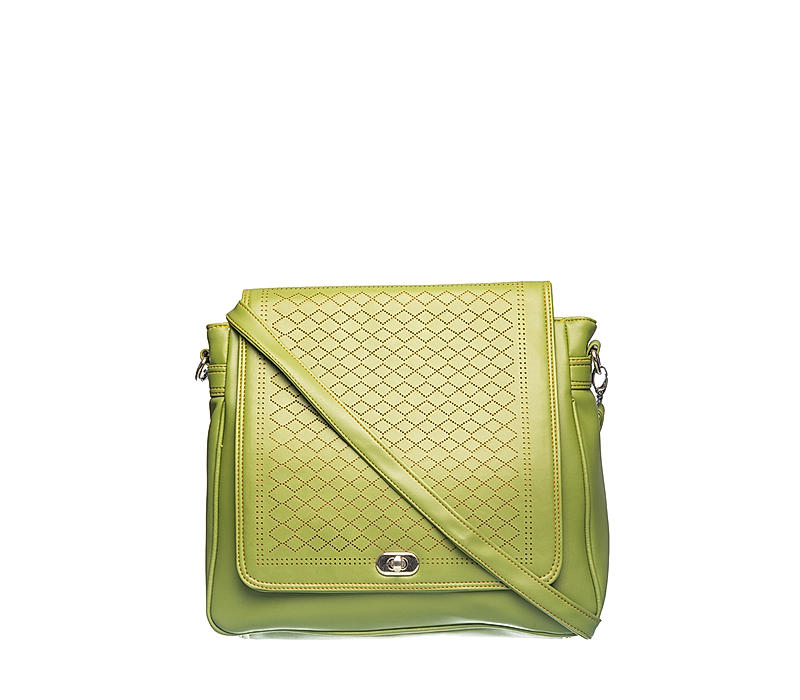 Khadim Women Green Crossbody Bag