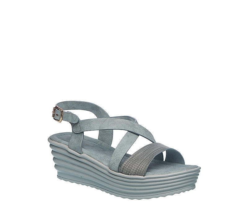 Cleo Blue Heel Sandal for Women