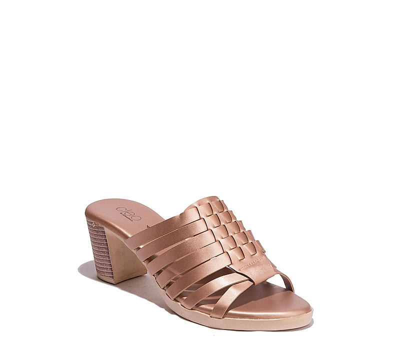 Cleo Women Rose Gold Heel Slip-On