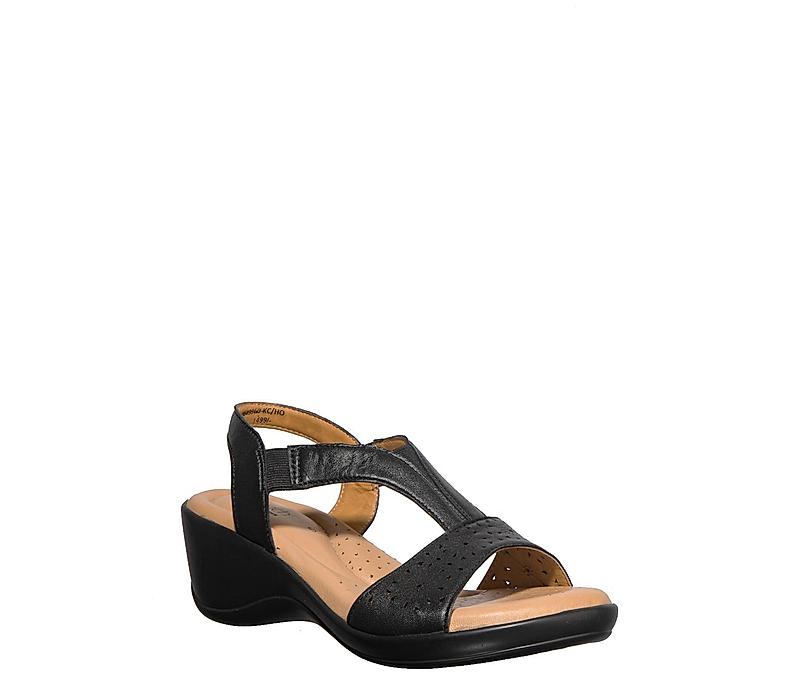 Softouch Women Black Heel Sandal