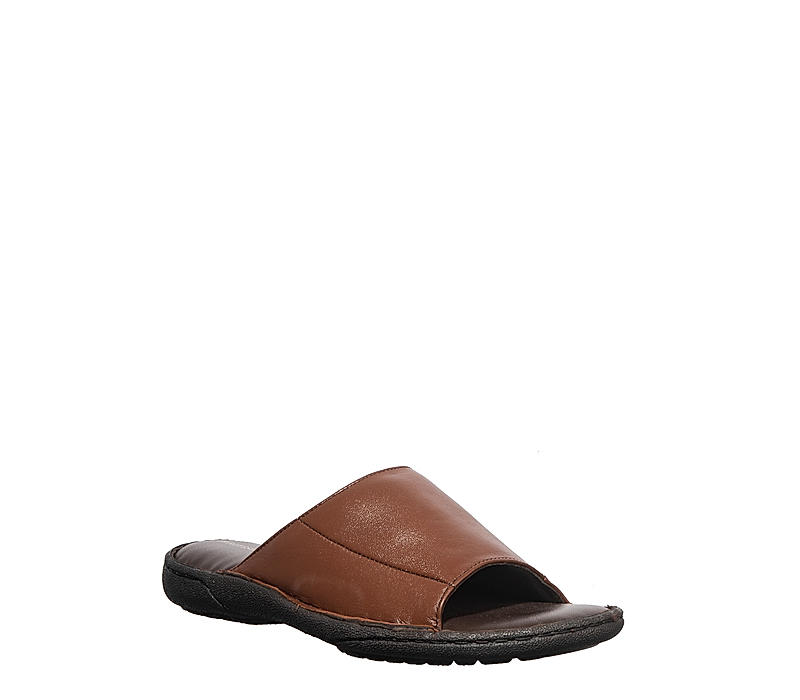 British Walkers Brown Leather Mule Sandal for Men