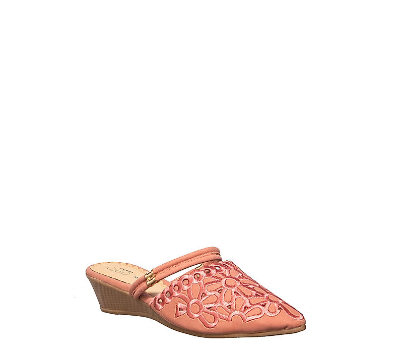 Cleo Pink Mule Heel Sandal for Women