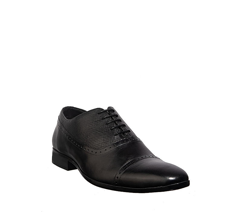 British Walkers Black Leather Oxford Formal Shoe for Men