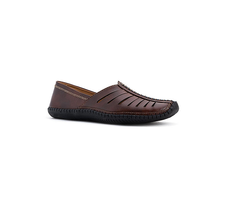 Lazard Brown Jutti Ethnic Shoe for Men