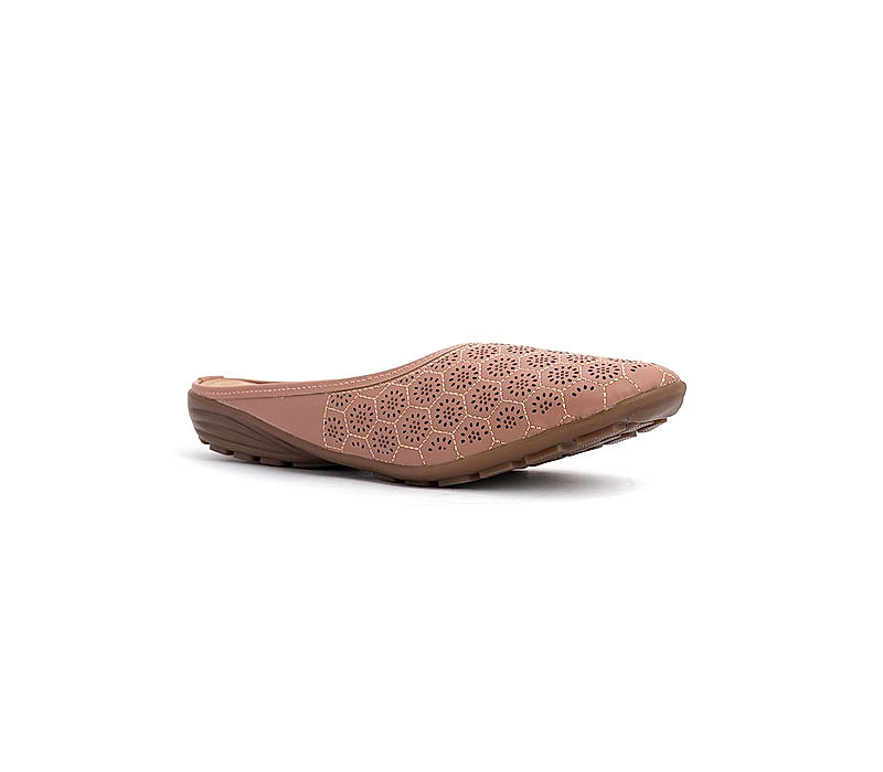 Khadim Pink Mule Flat Sandal for Women