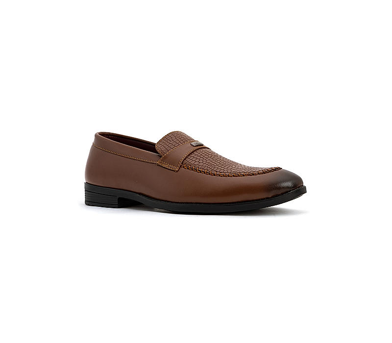 Khadim Tan Slip On Formal Shoe for Men