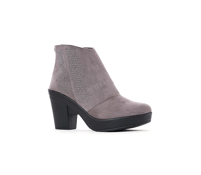 Cleo Grey Casual Boots for Women