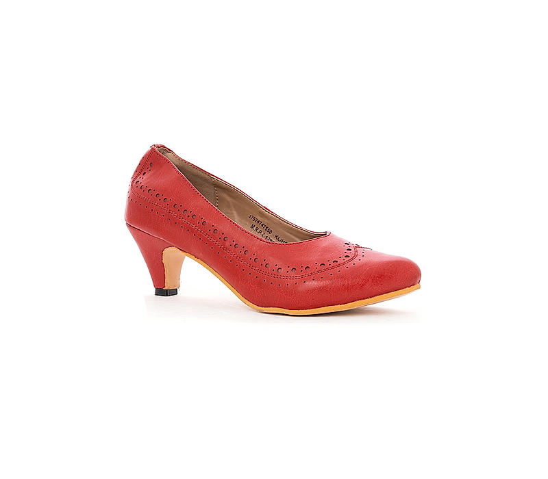 Sharon Red Pump Shoe Heels for Women