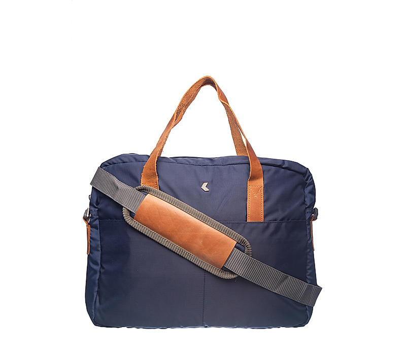 Khadim Men Navy Portfolio Bag